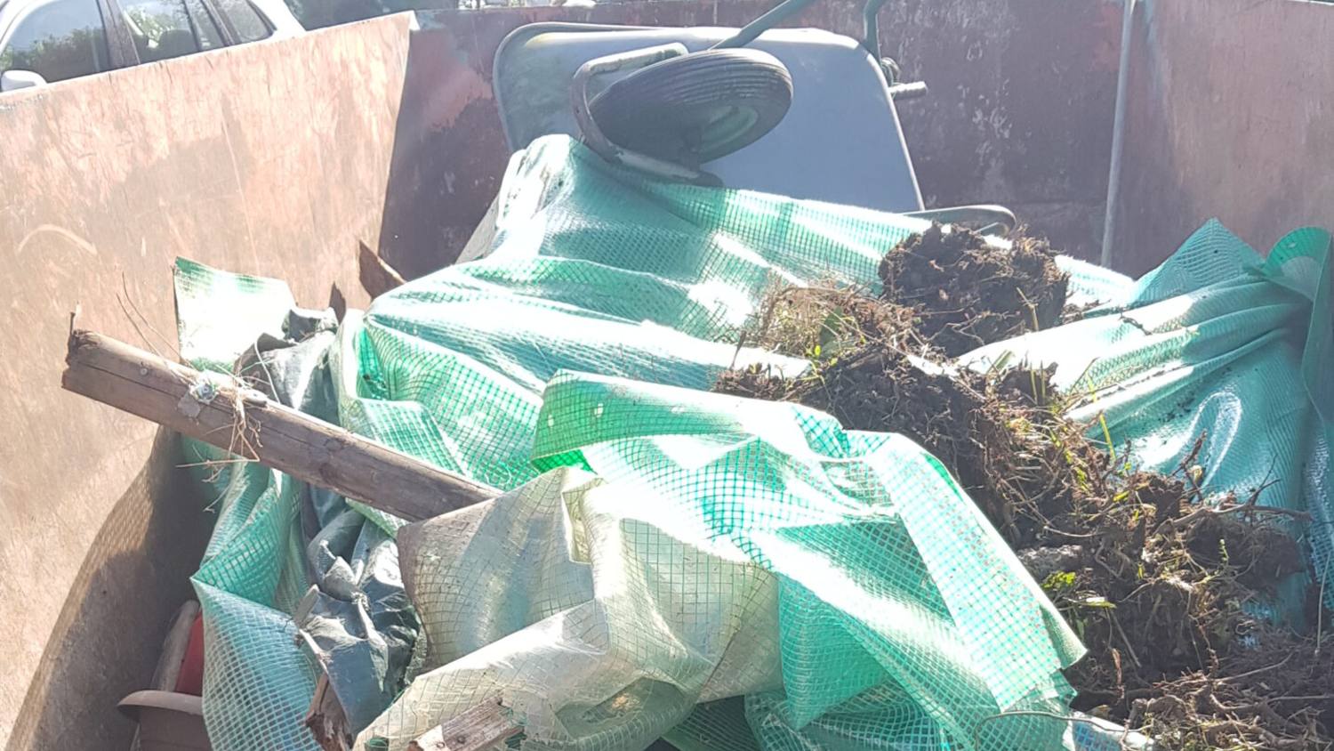 Container vom selben Auftrag, 35 Minuten später aufgenommen